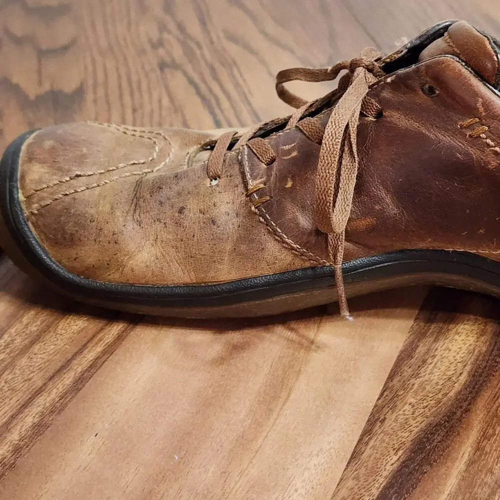 Merrell Casual Shoes Mens Size 12 Brown Leather Lace Up Comfort Walking Sneaker